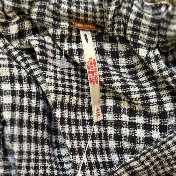 FREE PEOPLE CHRISSIE SKIRTALL MINI OVERALL DRESS PLAID XS FESTIVAL ANTHRO ASOS - Picture 8 of 11